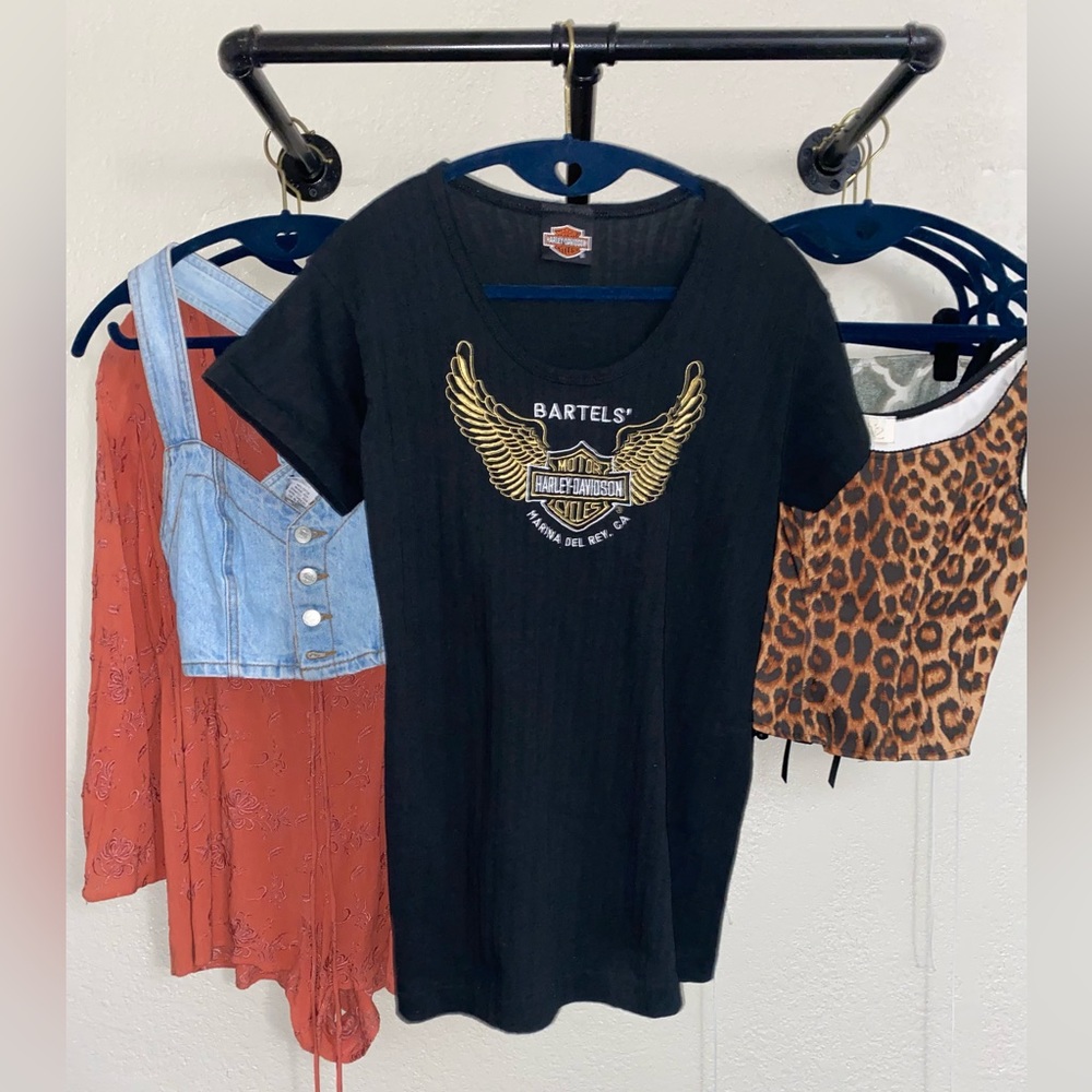 🔥3/$20 Harley Davidson ribbed knit top